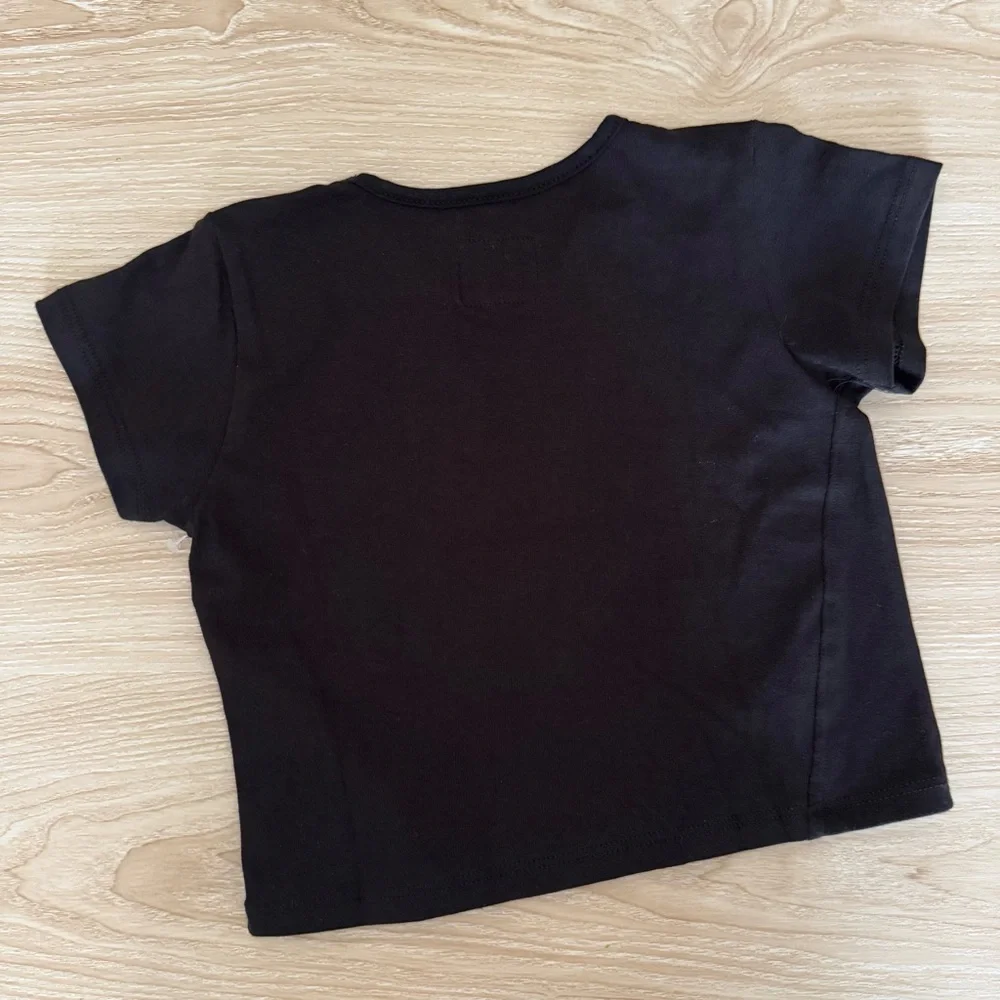 Miles and Milan 12-18 Months Everyday Double Pocket Tee Black Made in USA Cotton